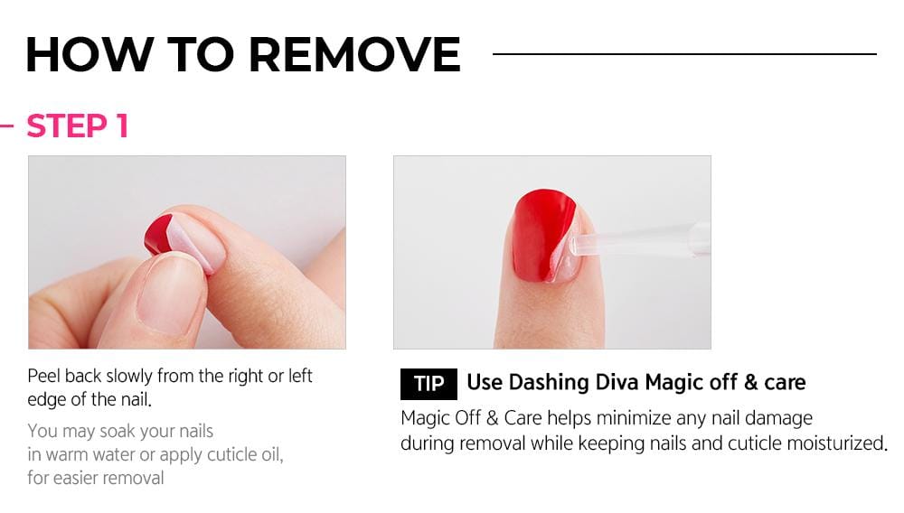 how to remove DASHING DIVA GLOSS Emerald Beach 
