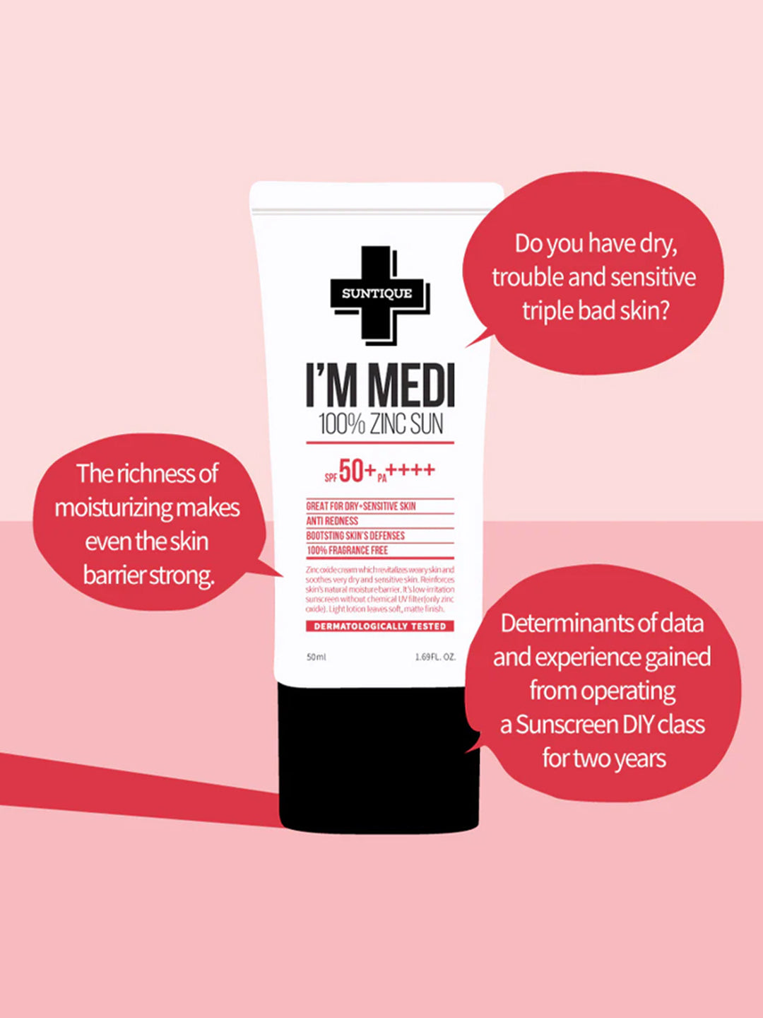 Suntique I'M MEDI ZINC 100% SUN (50ml)