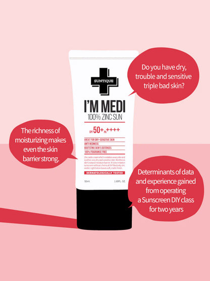 Suntique I'M MEDI ZINC 100% SUN (50ml)