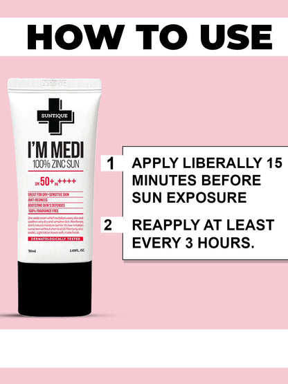 Suntique I'M MEDI ZINC 100% SUN (50ml)
