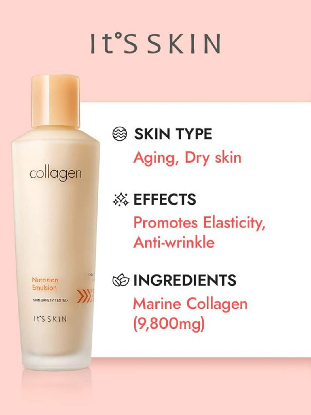 It's Skin Collagen Nutrition Emulsion : Dry & Mature skin unisex(150ml)