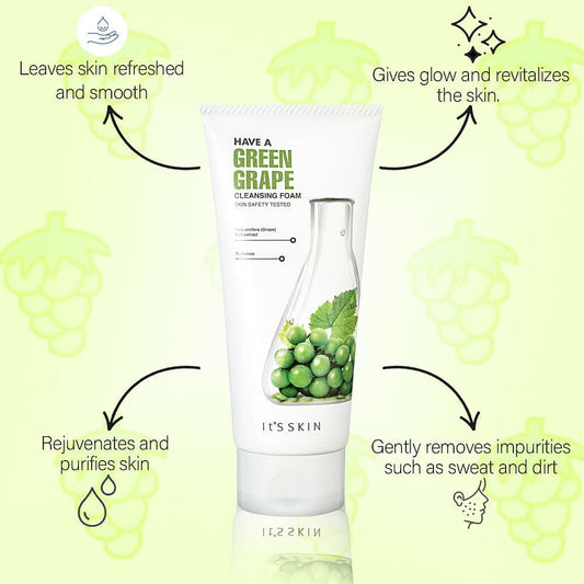 Benefits of It's skin green grape cleansing foam