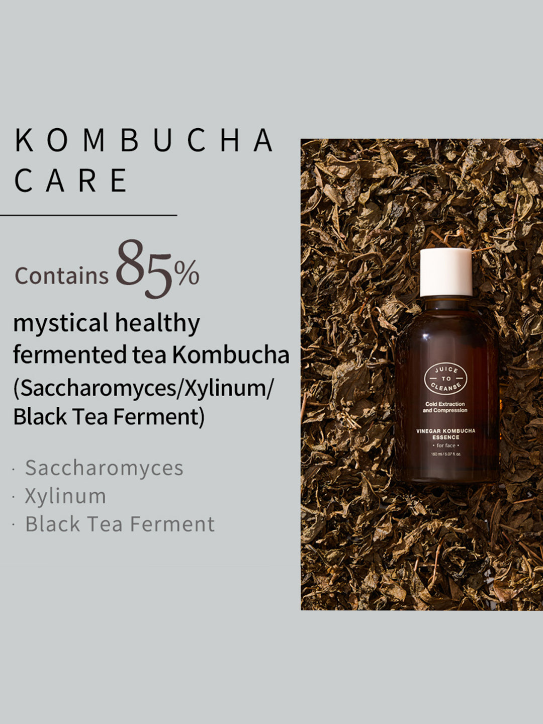 Juice to Cleanse Vinegar Kombucha Essence 150ml : All Type Skin