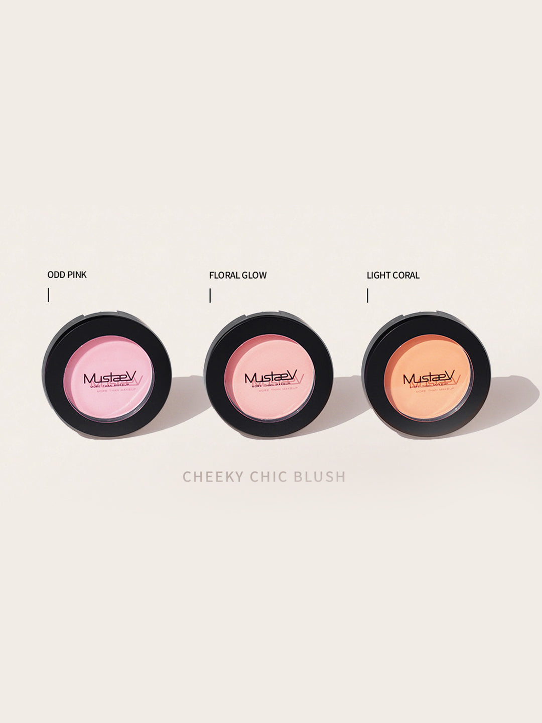 MUSTAEV CHEEKY CHIC BLUSH #01 ODD PINK