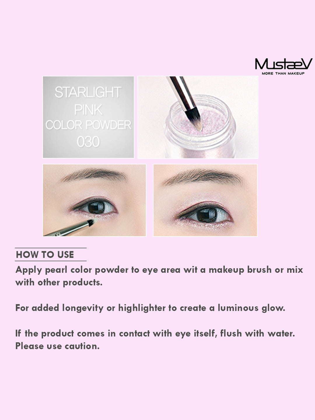 MUSTAEV COLOR POWDER STARLIGHT PINK 2.5g