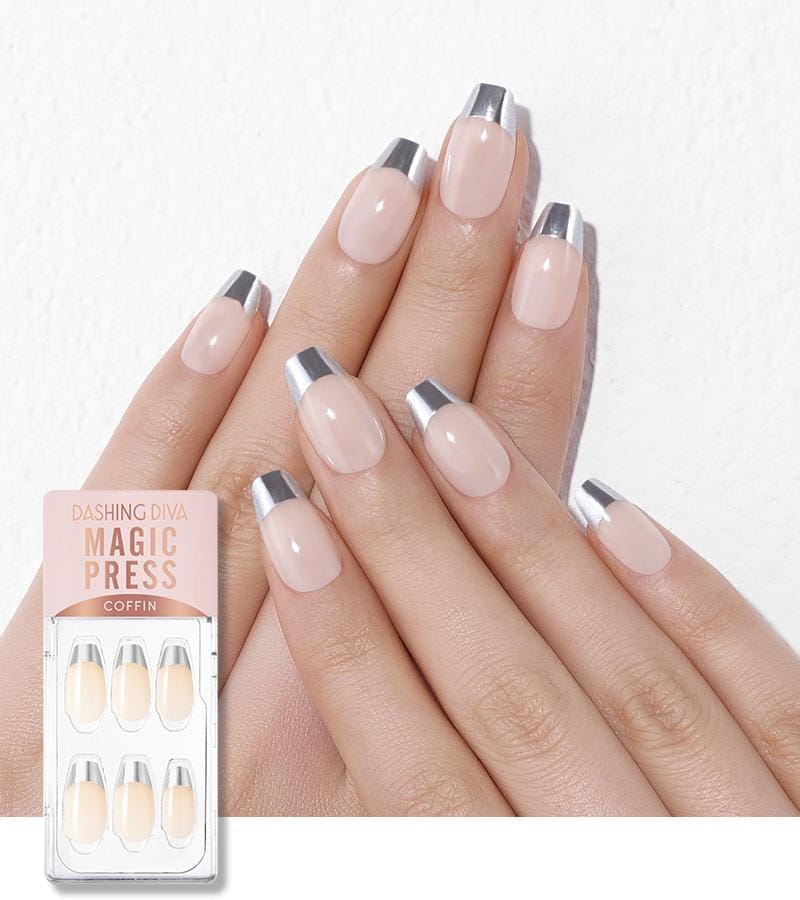 DASHING DIVA MAGIC PRESS Silver Chic French 2