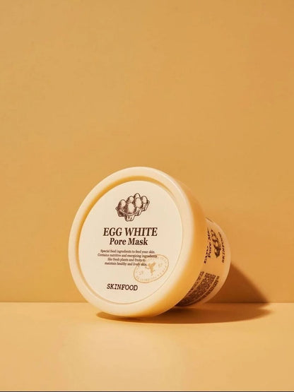 SKINFOOD Egg White Pore Mask for Remove pore-clogging oil from Skin - Unisex (100ml)
