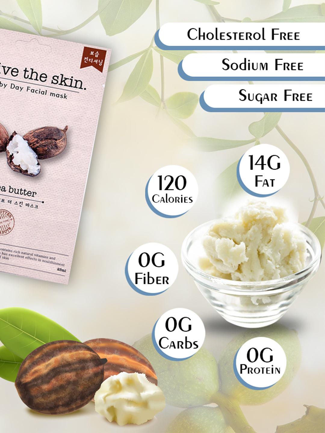 Shea Butter Face Mask 5 sheet