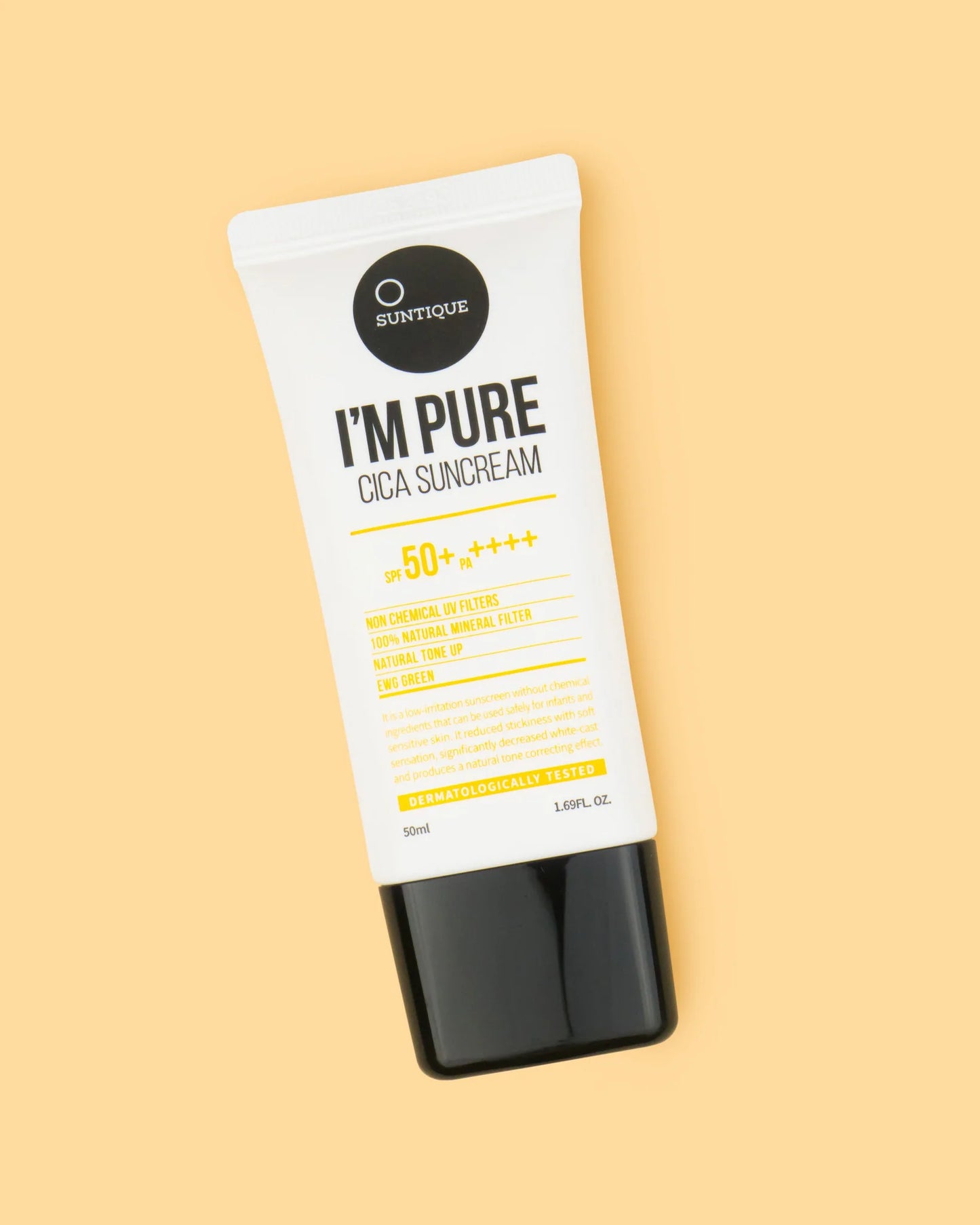 Suntique I'M PURE Perfect Cica SPF50+pa++++ : , Non-sticky and non-greasy texture(50ml)
