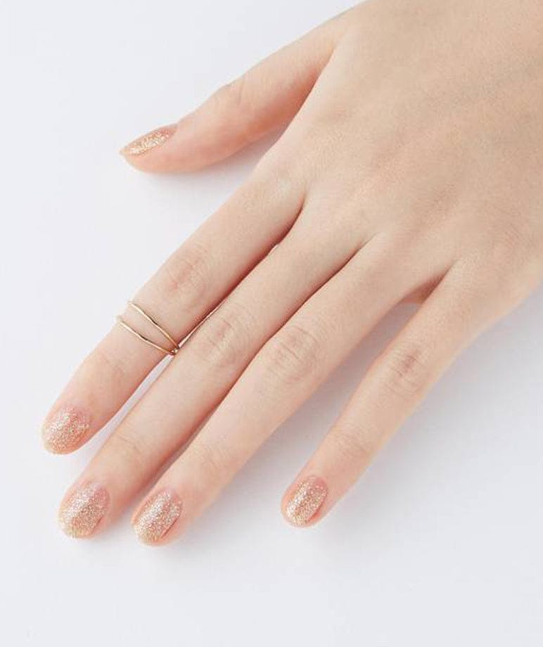 DASHING DIVA TINT GEL STRIP #23 Champagne Gold Glitter