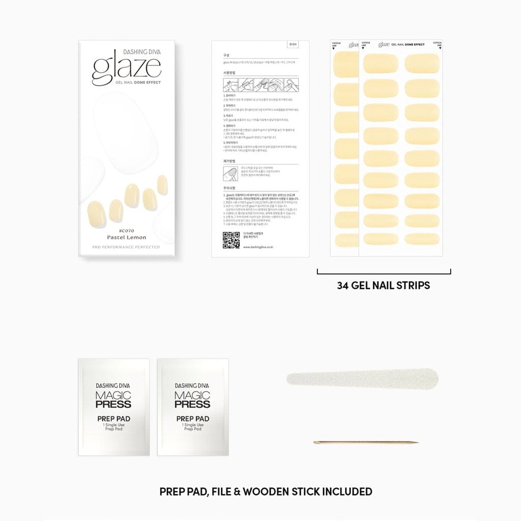 Dashing Diva Glaze Pastel Lemon 3