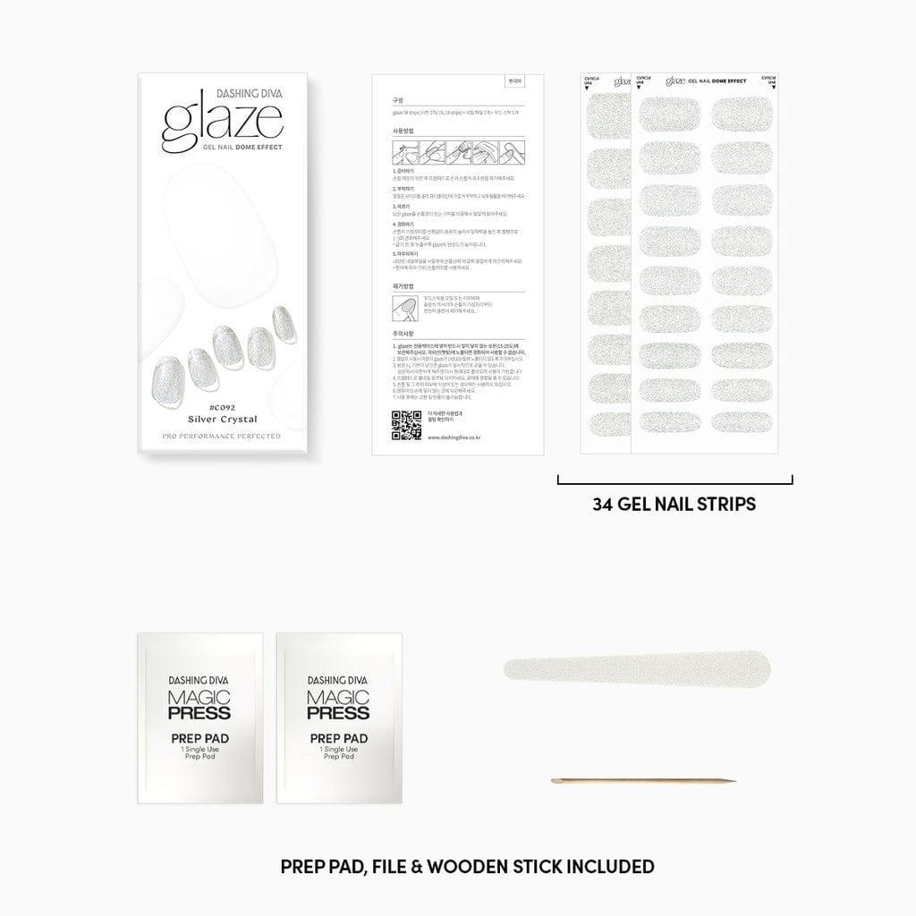 Dashing Diva Glaze Silver Crystal  4