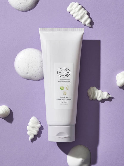 Juice to Cleanse biome ac foam cleanser 150g : Oily and acne-prone skin