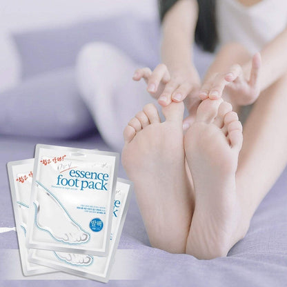 PETITfÉE Dry Essence Foot pack for Soft feet, Cracked Heels, and Foot Skin Nourishment.