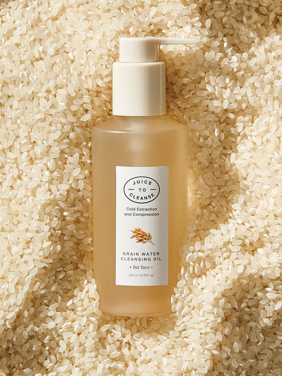 JUICE TO CLEANSE Grain Water Cleaning Oil All skin types for Men & Women (200 ml)