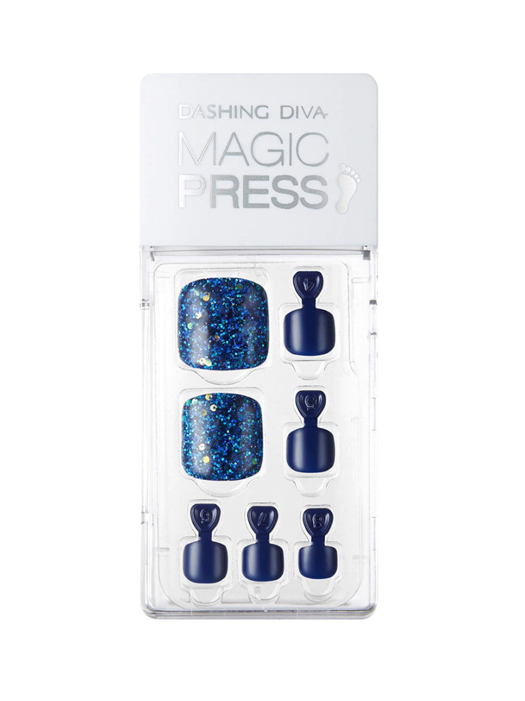 DASHING DIVA MAGICPRESS Pedicure Navy Prism